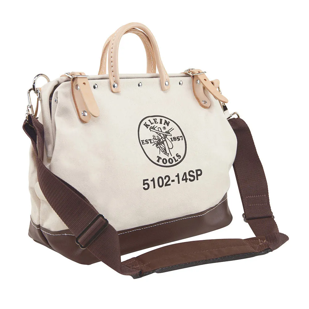 Klein Tools 5102-14SP Deluxe Canvas Tool Bag, 14"