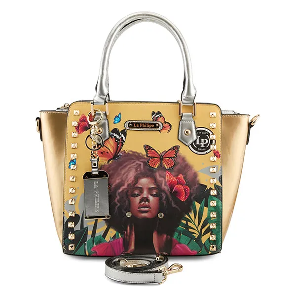 LA PHILIPE LP1022-12 BUTTERFLY FLY HANDBAG-SATCHEL