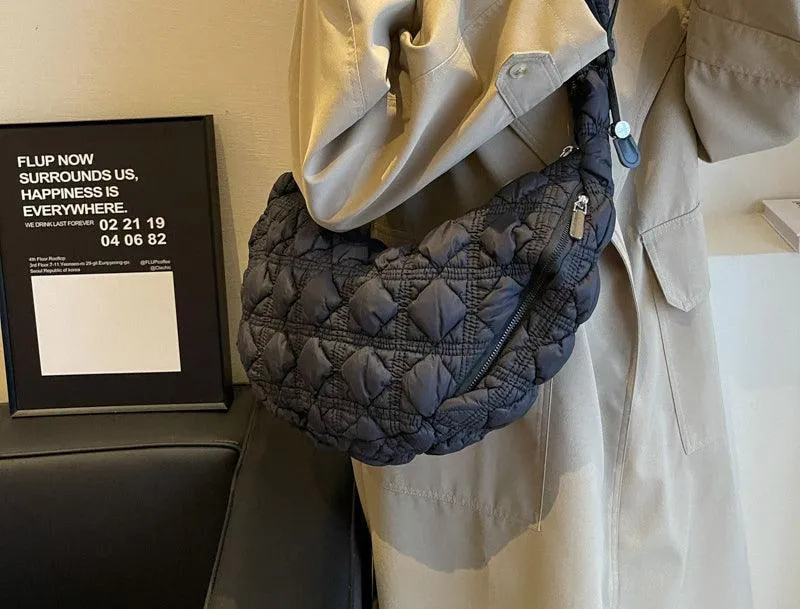 Ladies Puffer Looking Lightweight Cloud Handbag SKAB014