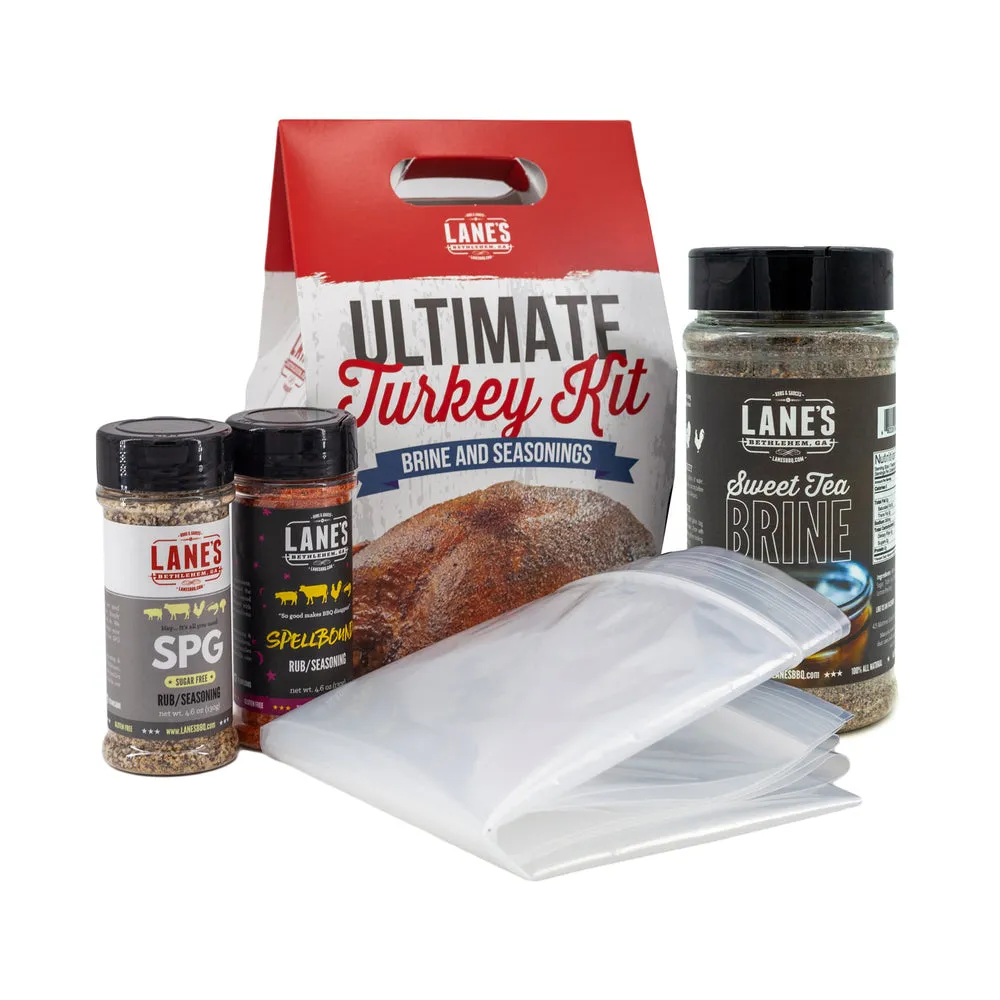 Lane's BBQ: Ultimate Turkey Brine Kit with Bag