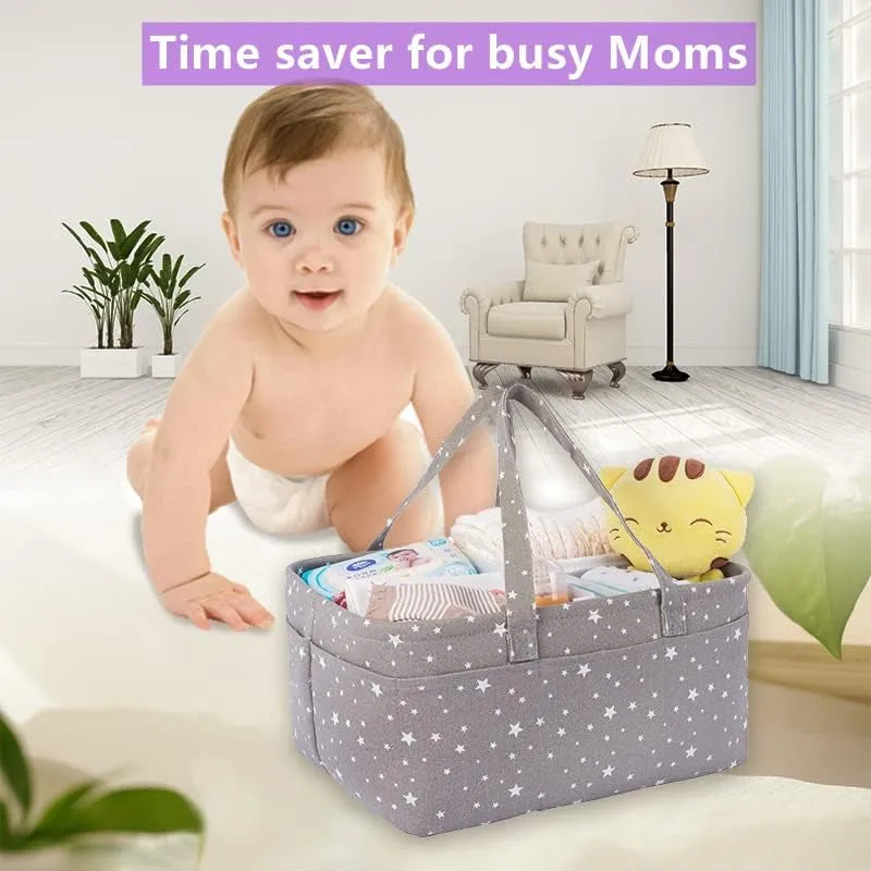 Large Portable Baby Diaper Caddy Organizer