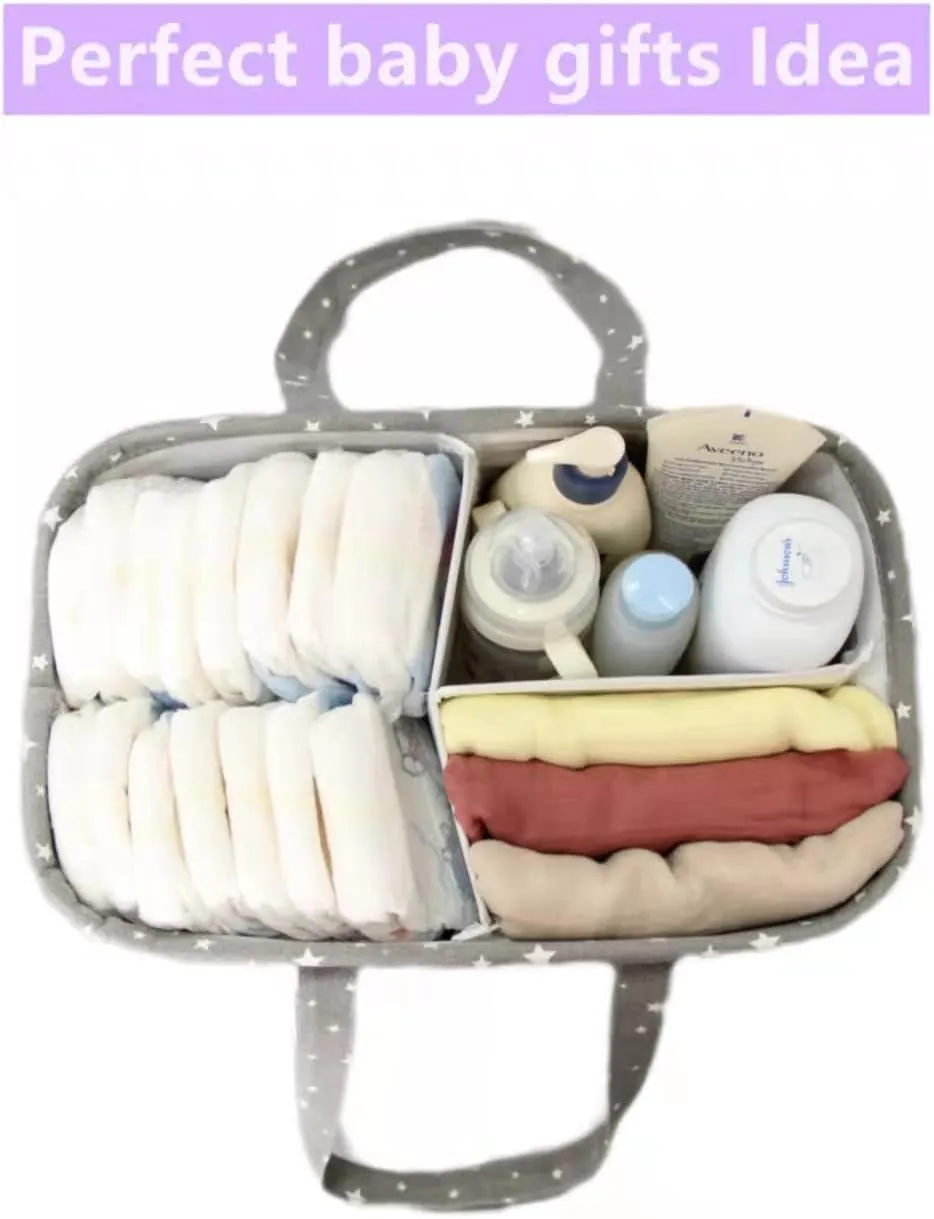 Large Portable Baby Diaper Caddy Organizer
