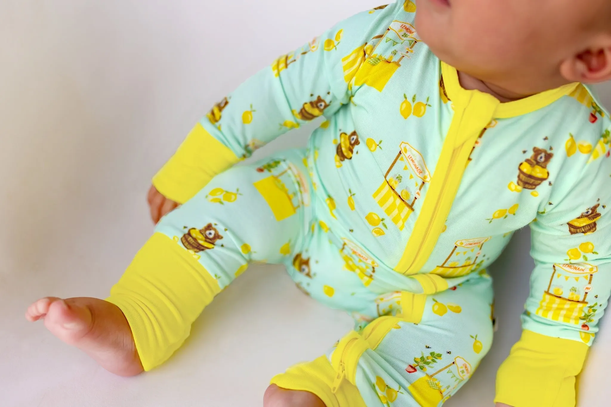 Lemonade Stands & Honey Bears Convertible Footie (NB-3T)
