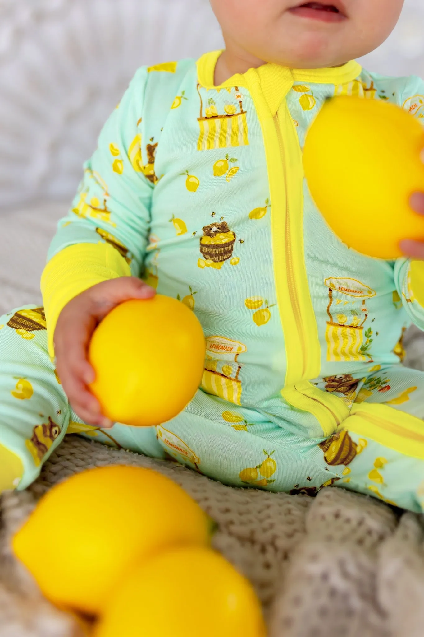 Lemonade Stands & Honey Bears Convertible Footie (NB-3T)