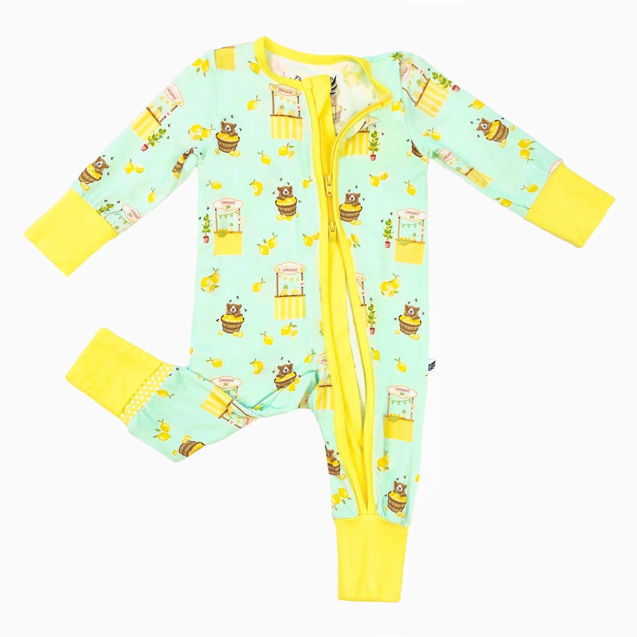 Lemonade Stands & Honey Bears Convertible Footie (NB-3T)