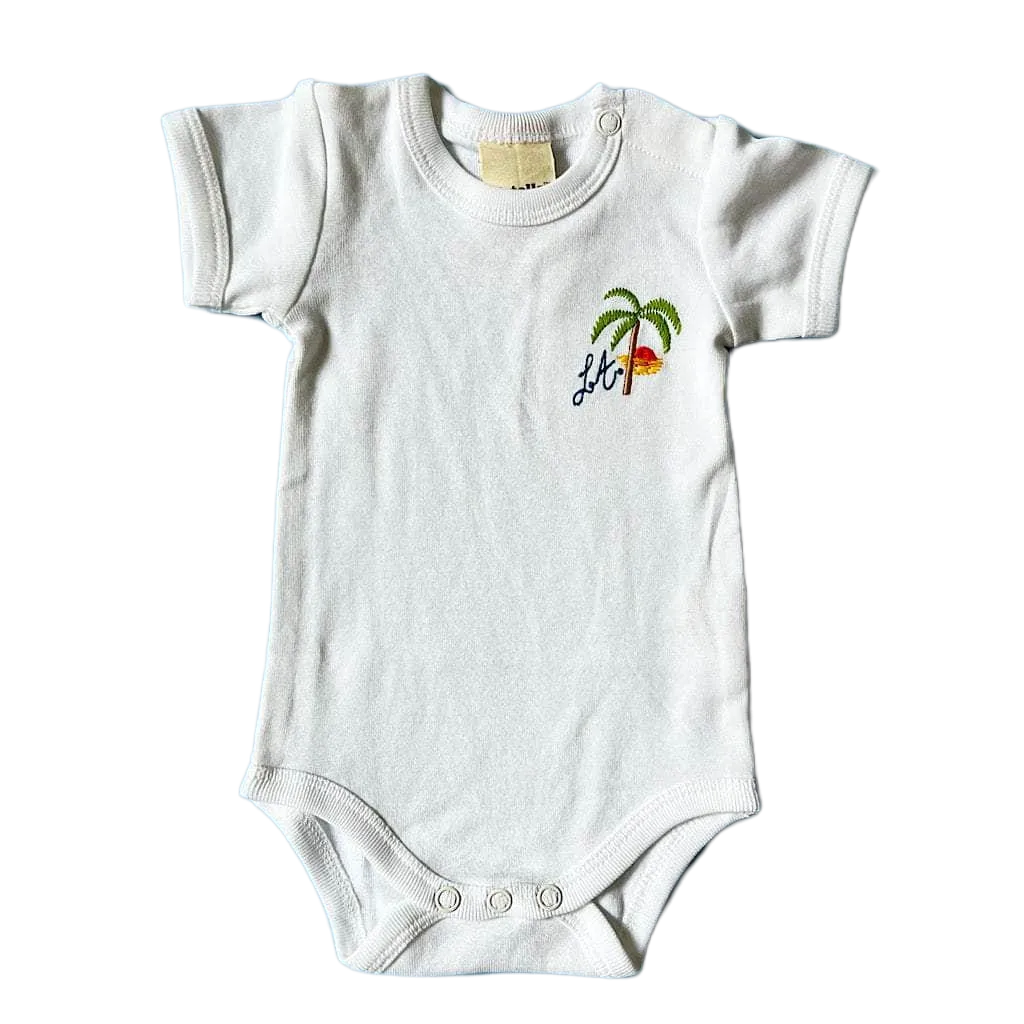 Los Angeles Embroidered Baby Onesie