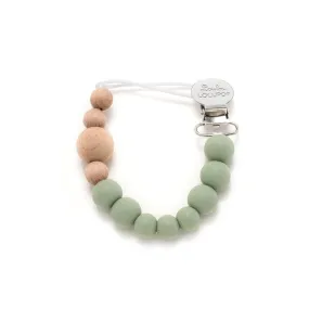Loulou Lollipop pacifier clip sage green