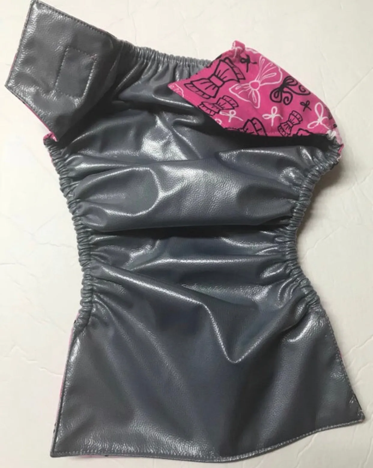 MamaBear Cotton Waterproof Diaper Cover, Wrap One Size Fits All - Minnie Mouse & Bows