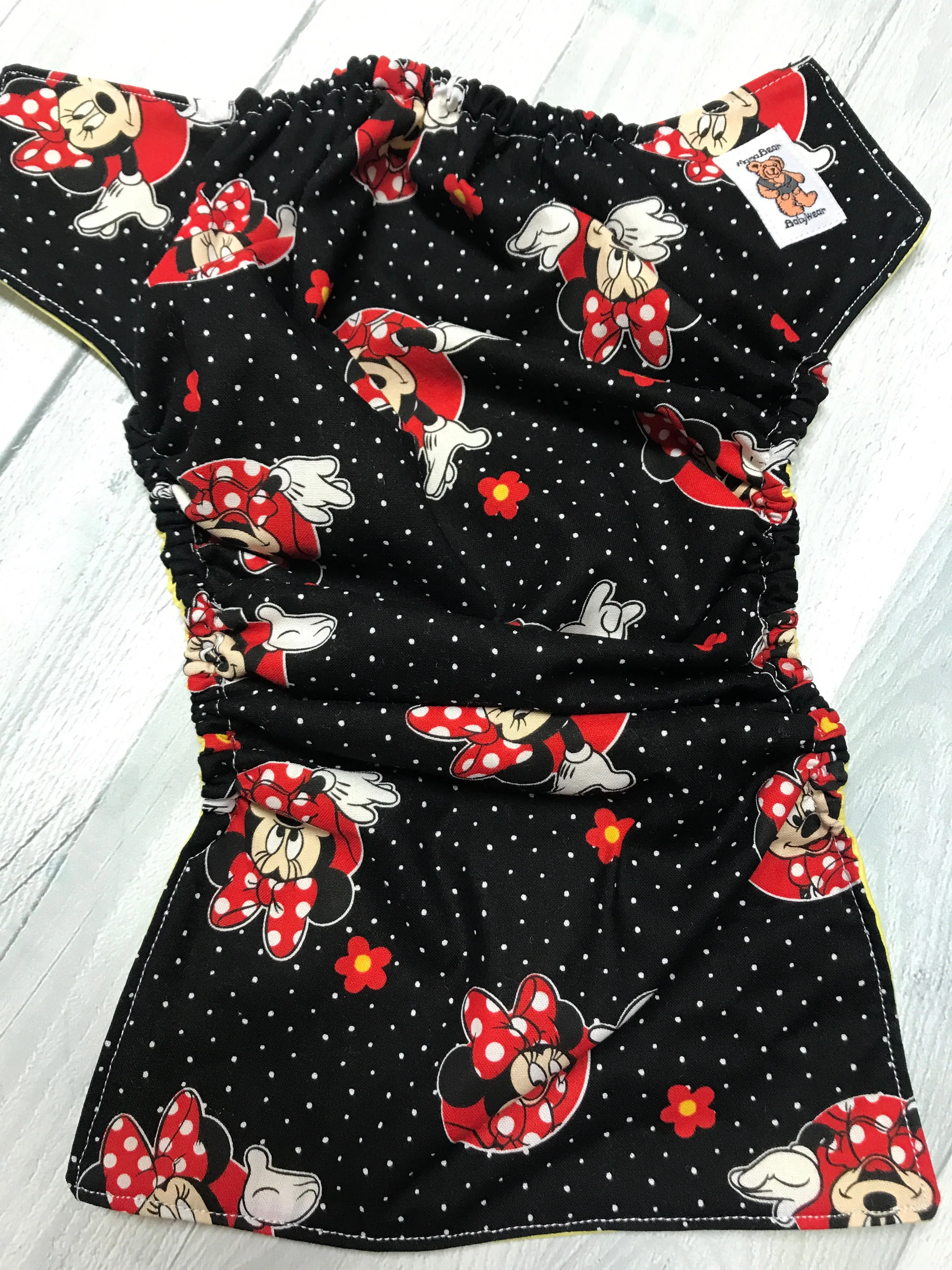 MamaBear Cotton Waterproof Diaper Cover, Wrap One Size Fits All - Minnie Mouse