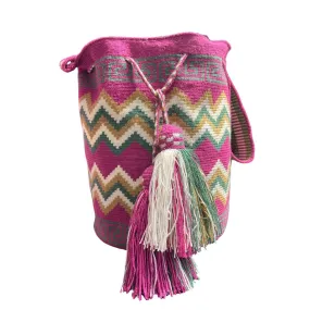 Mauve Crossbody Mochila