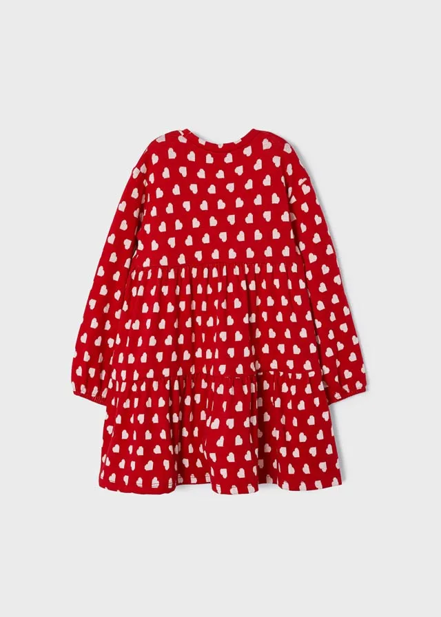 Mayoral 4932 095 - Red Dress with Handbag