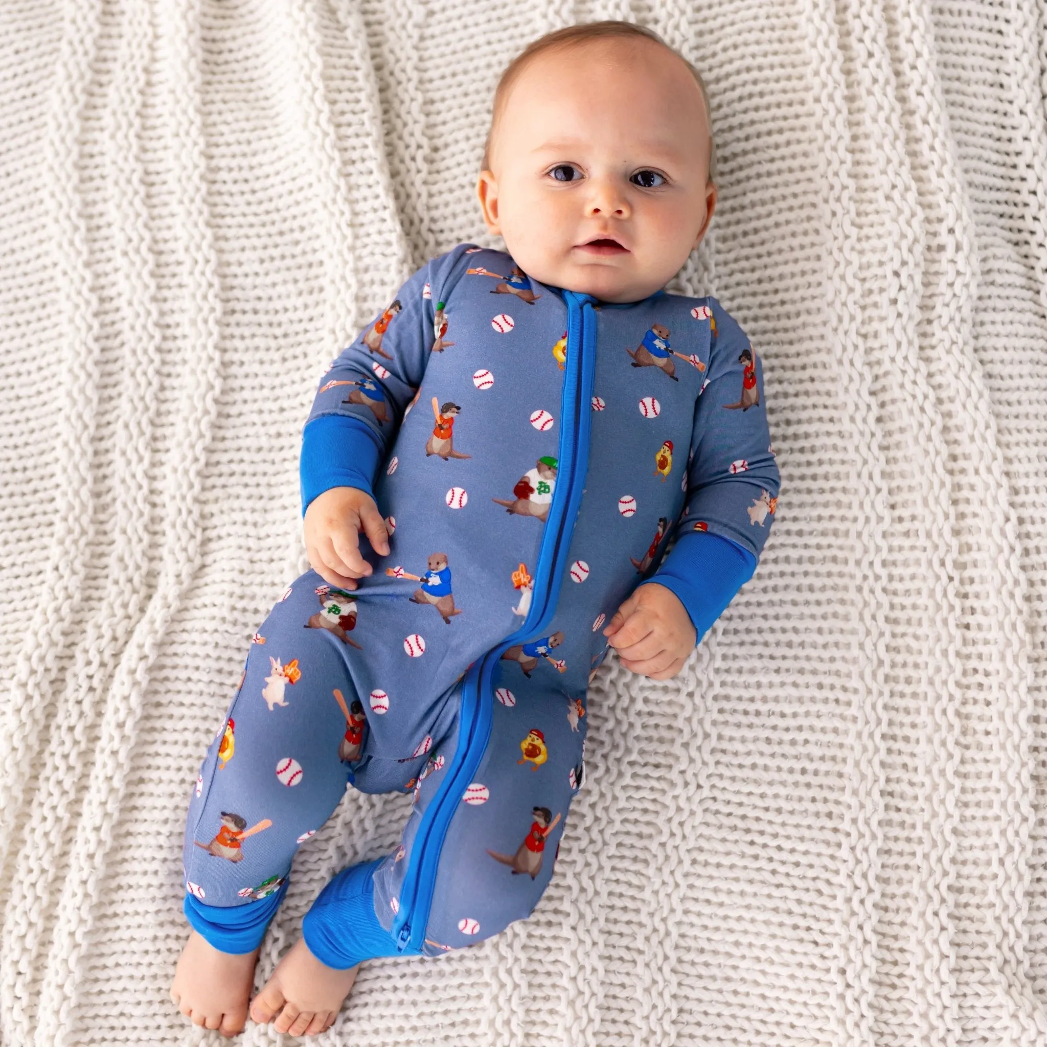 Otter the Ballpark Convertible Footie (NB-3T)