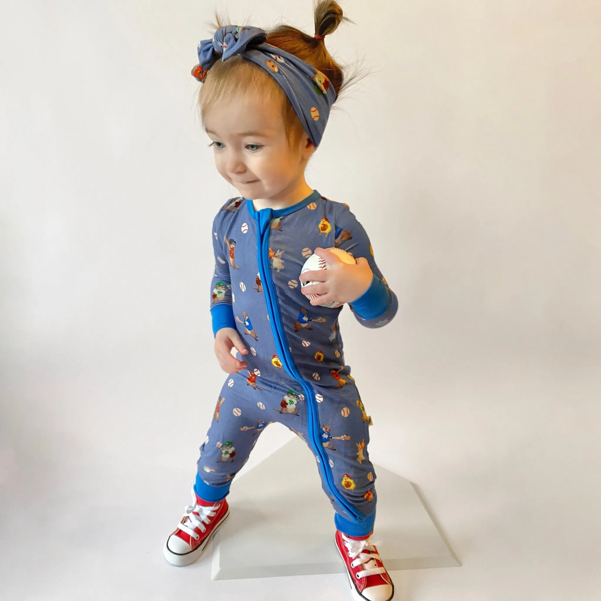 Otter the Ballpark Convertible Footie (NB-3T)