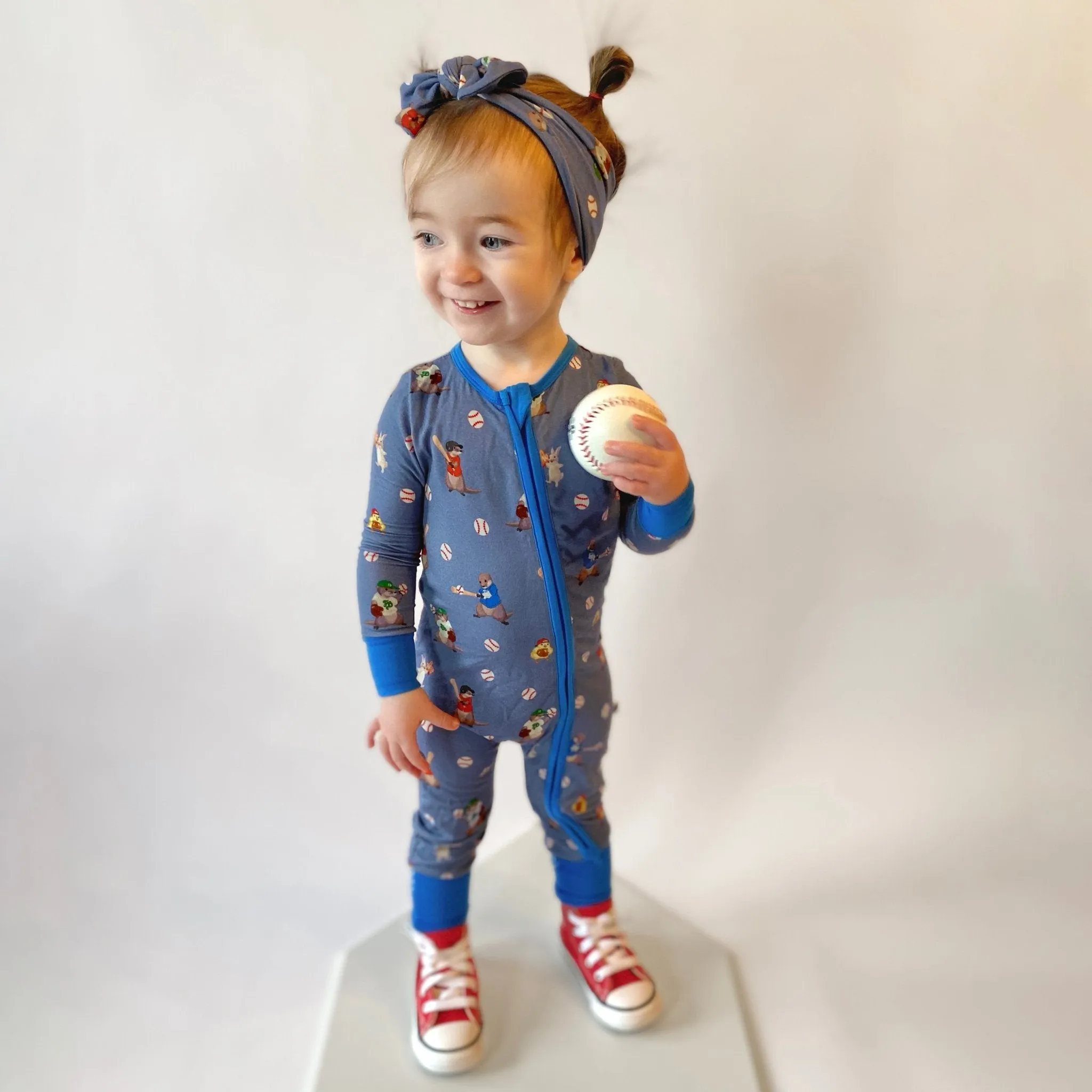 Otter the Ballpark Convertible Footie (NB-3T)