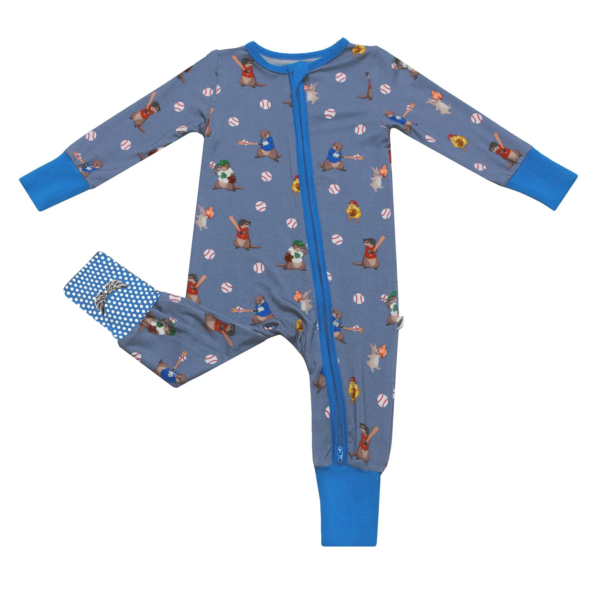 Otter the Ballpark Convertible Footie (NB-3T)