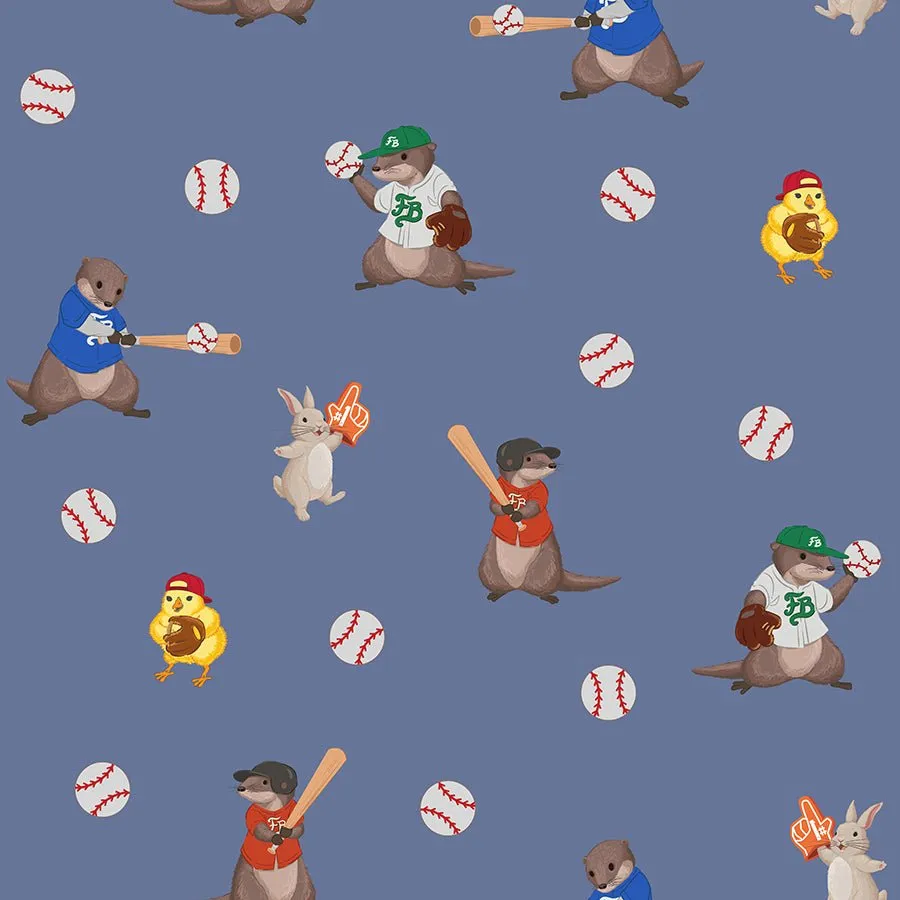 Otter the Ballpark Short Two-Way Zippy Romper (0-3T)