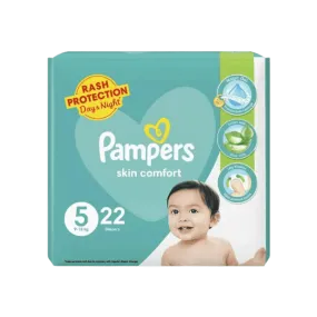 PAMPERS PANTS SKIN COMFORT SIZE 5 - 22 DIAPERS