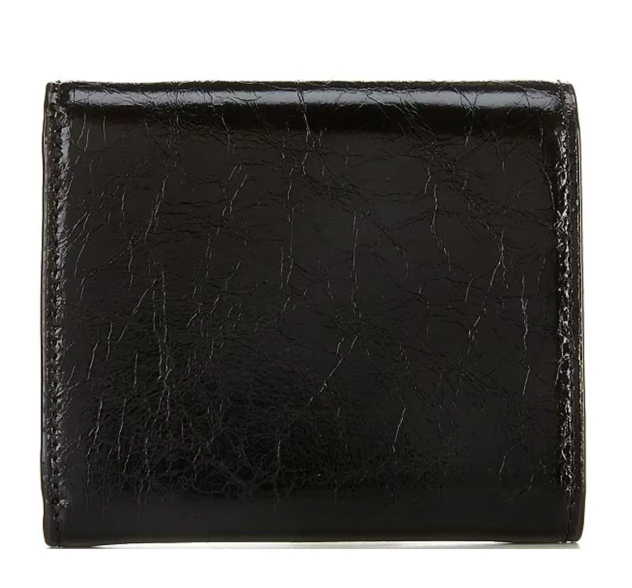 Perfect Wallet Crinkled Leather Leather Black OS