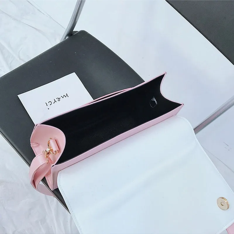 Pink Cat Crossbody Bag