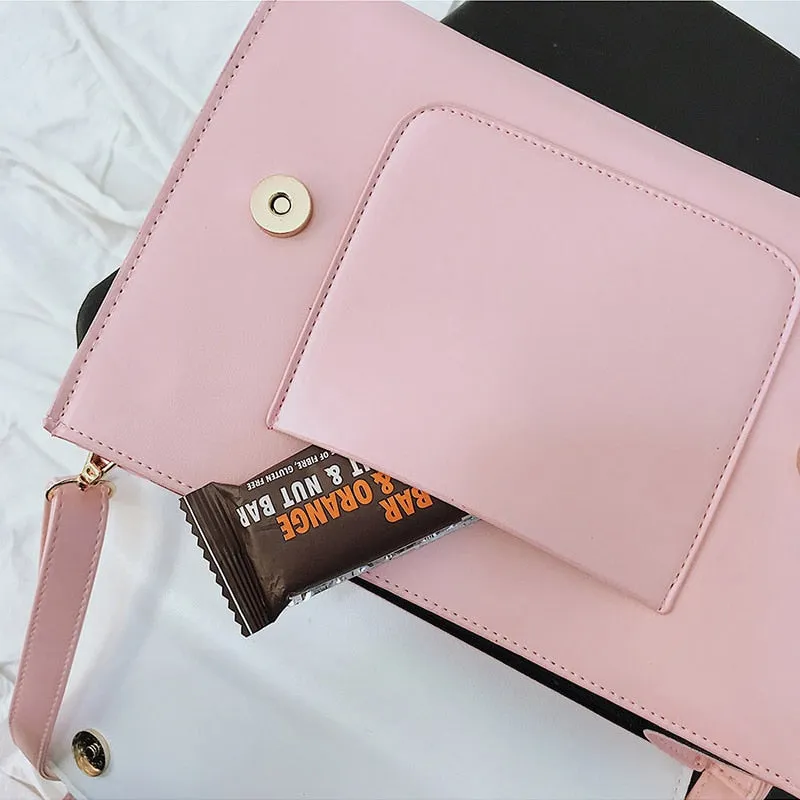 Pink Cat Crossbody Bag