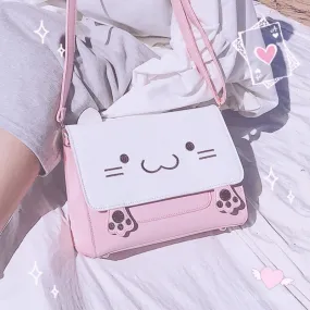 Pink Cat Crossbody Bag