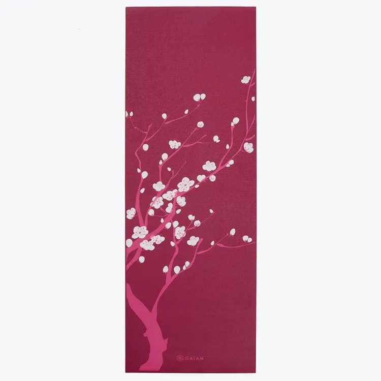 Premium Pink Cherry Blossom Yoga Mat (6mm)