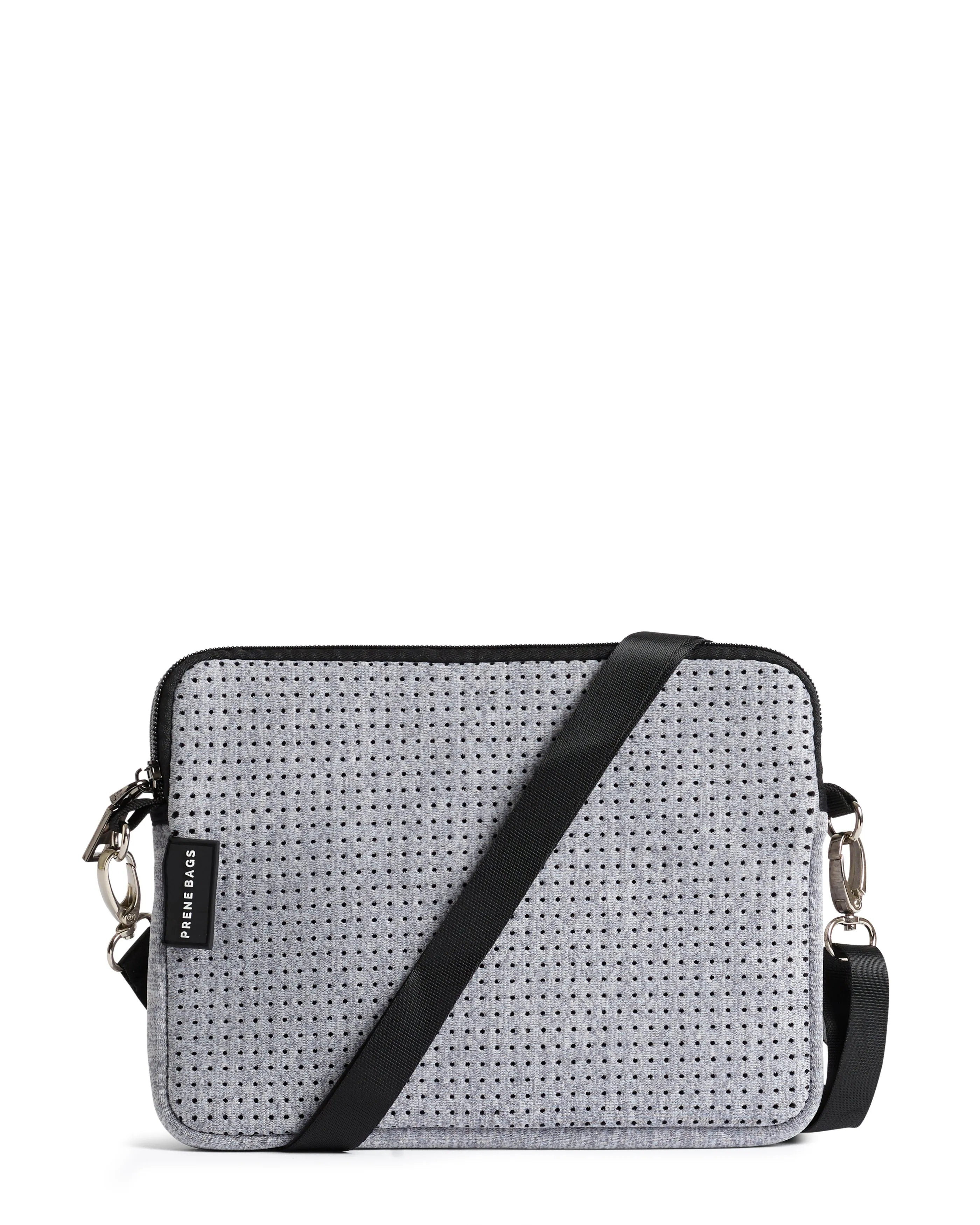 Prene Pixie Light Grey Marle Neoprene Crossbody Bag