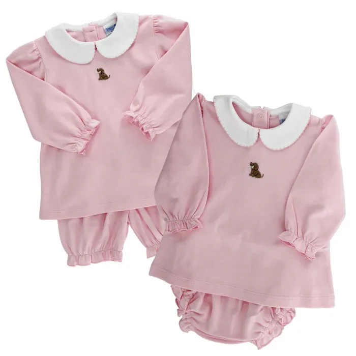 Puppy Dog-Diaper Cover Set Girl