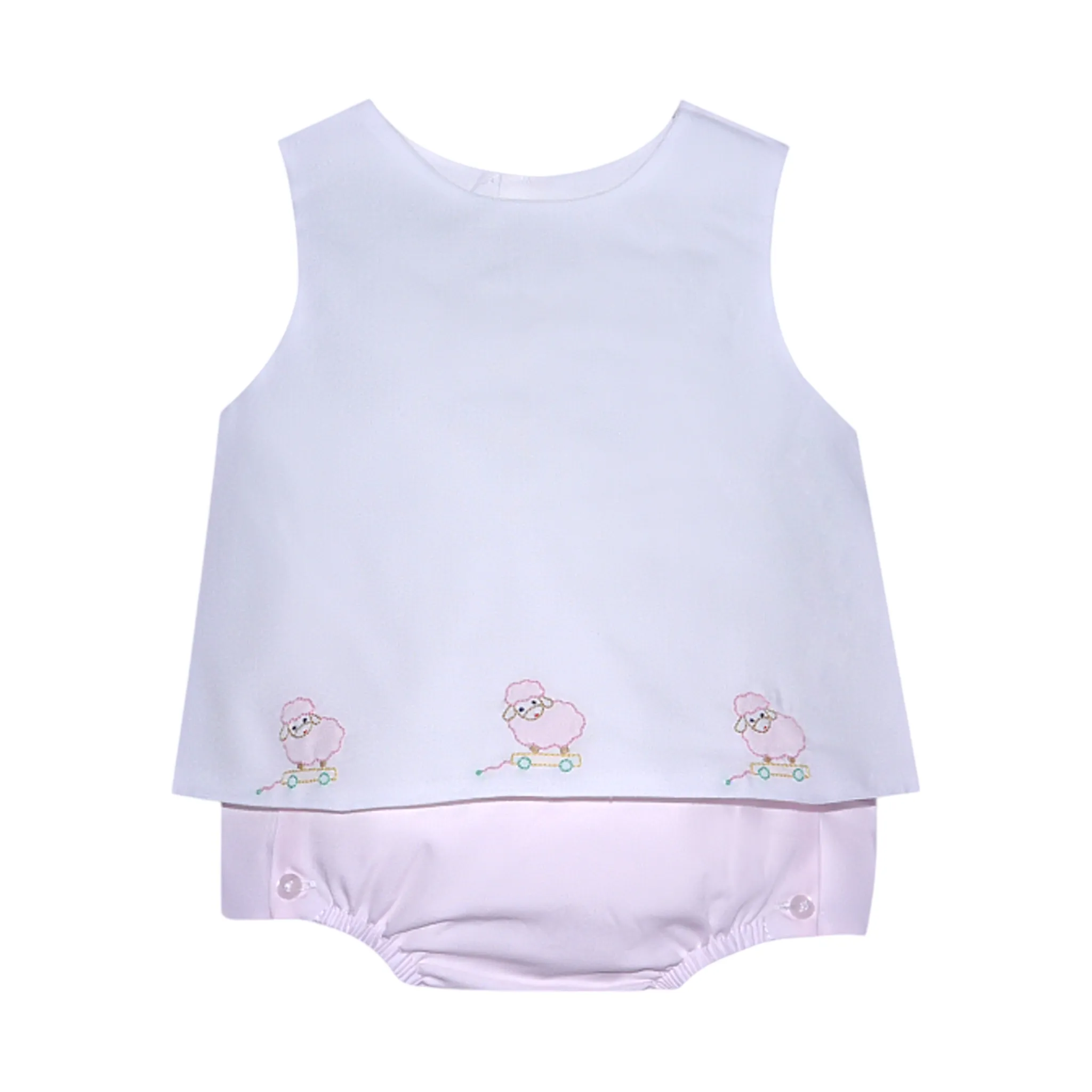 Remember Nguyen Bailey Girl Little Lamb Diaper Set