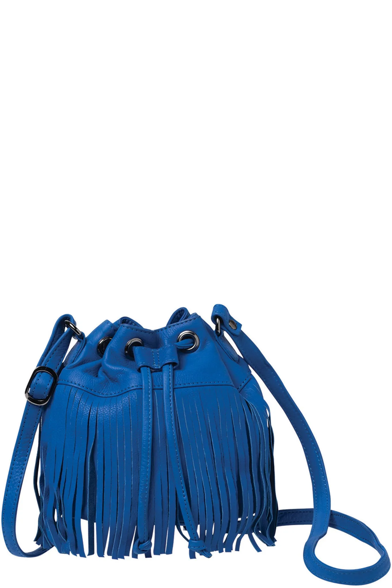 RUBY LEATHER DRAWSTRING BAG