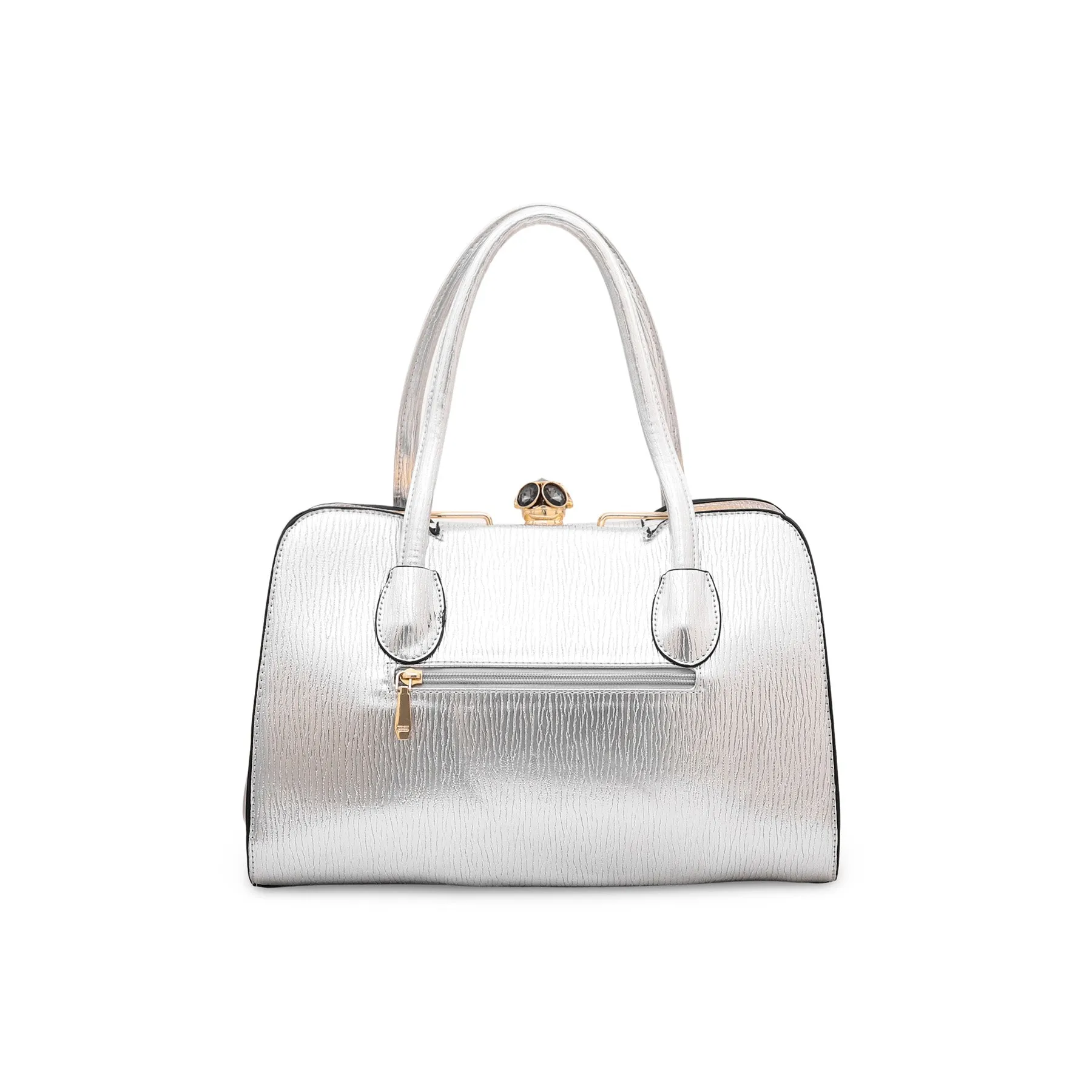 Silver Fancy Hand Bag P35844