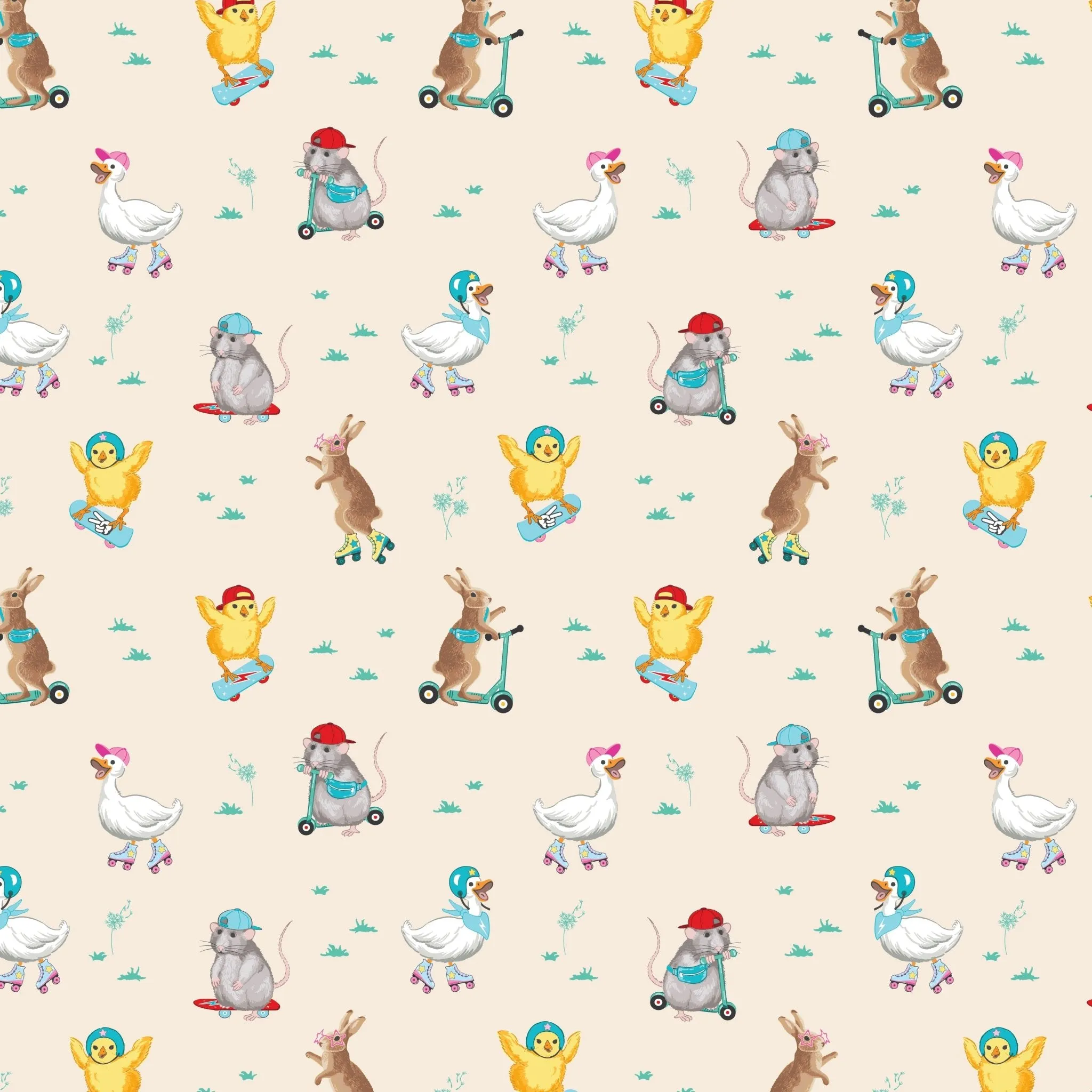 Skate 'n Scoot Animals Convertible Footie (NB-3T)