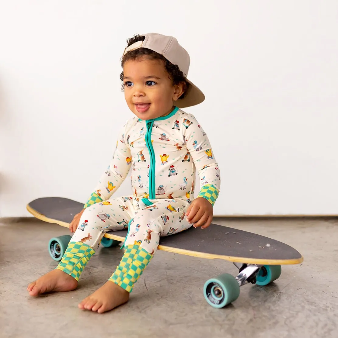 Skate 'n Scoot Animals Convertible Footie (NB-3T)