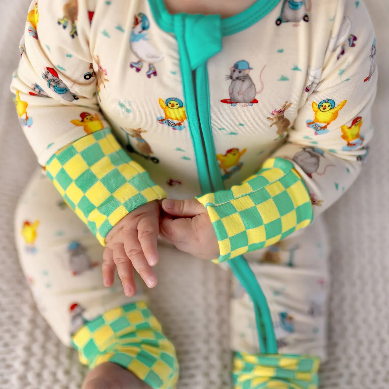Skate 'n Scoot Animals Convertible Footie (NB-3T)