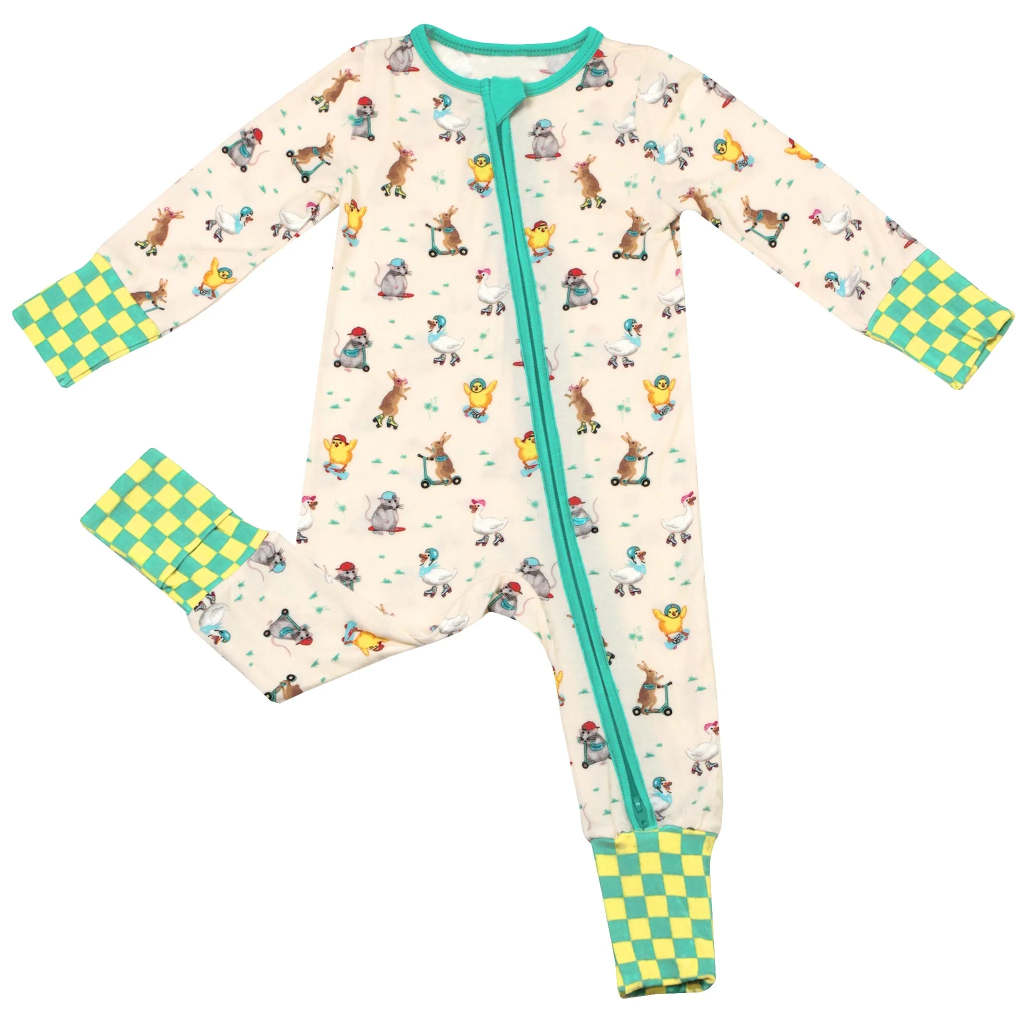 Skate 'n Scoot Animals Convertible Footie (NB-3T)