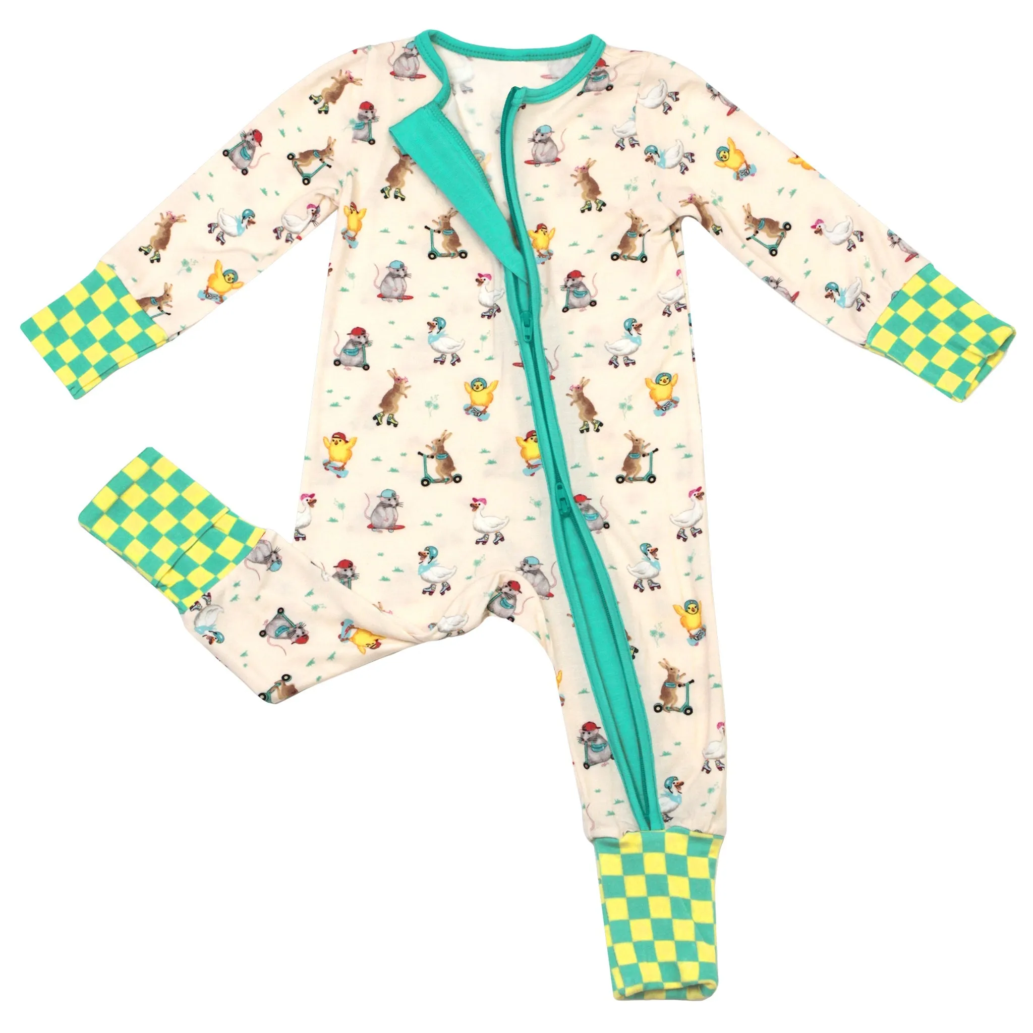 Skate 'n Scoot Animals Convertible Footie (NB-3T)