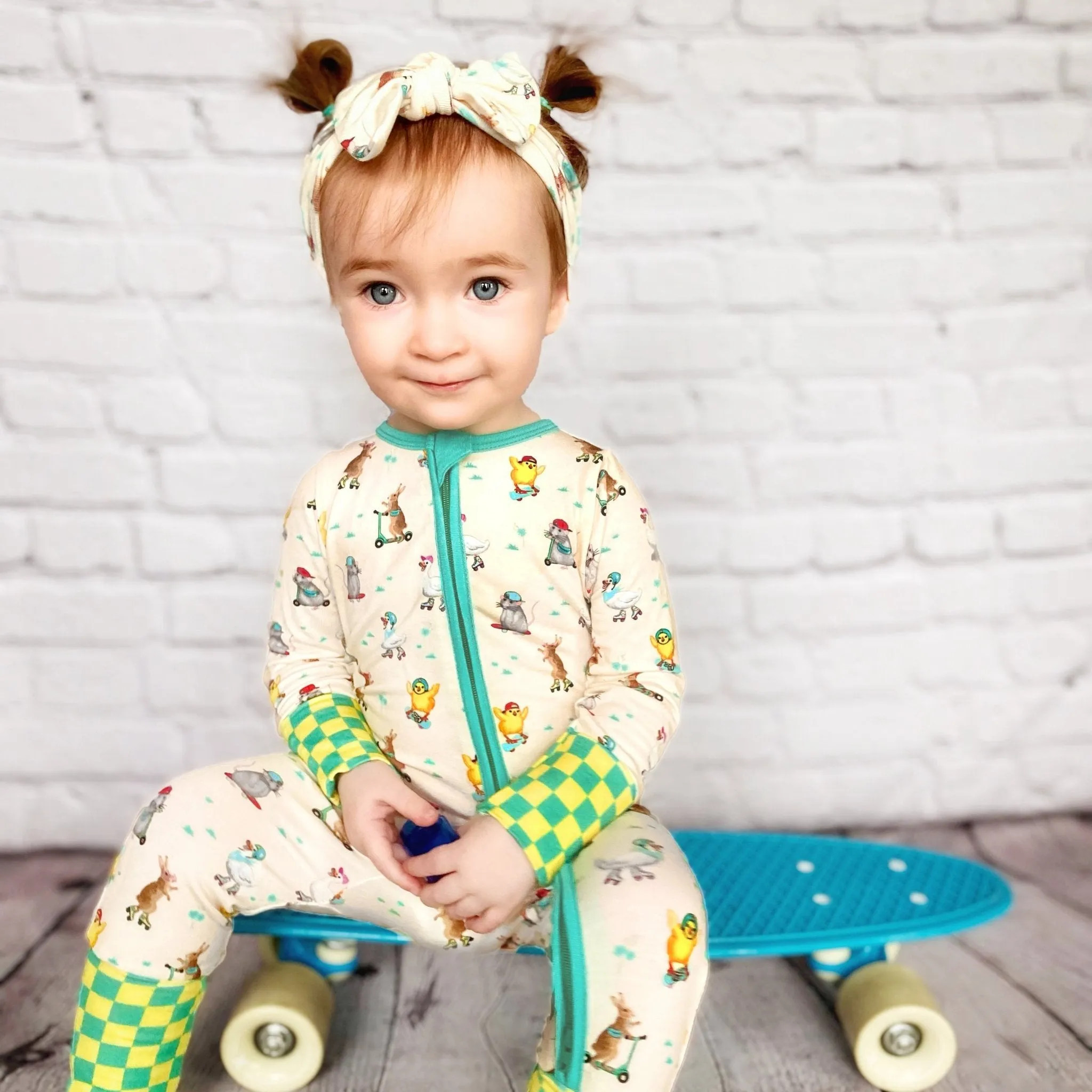 Skate 'n Scoot Animals Convertible Footie (NB-3T)