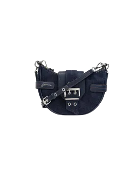 Small Denim Bucky Crossbody Bag