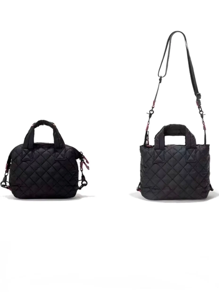 Solid colors padded handbag