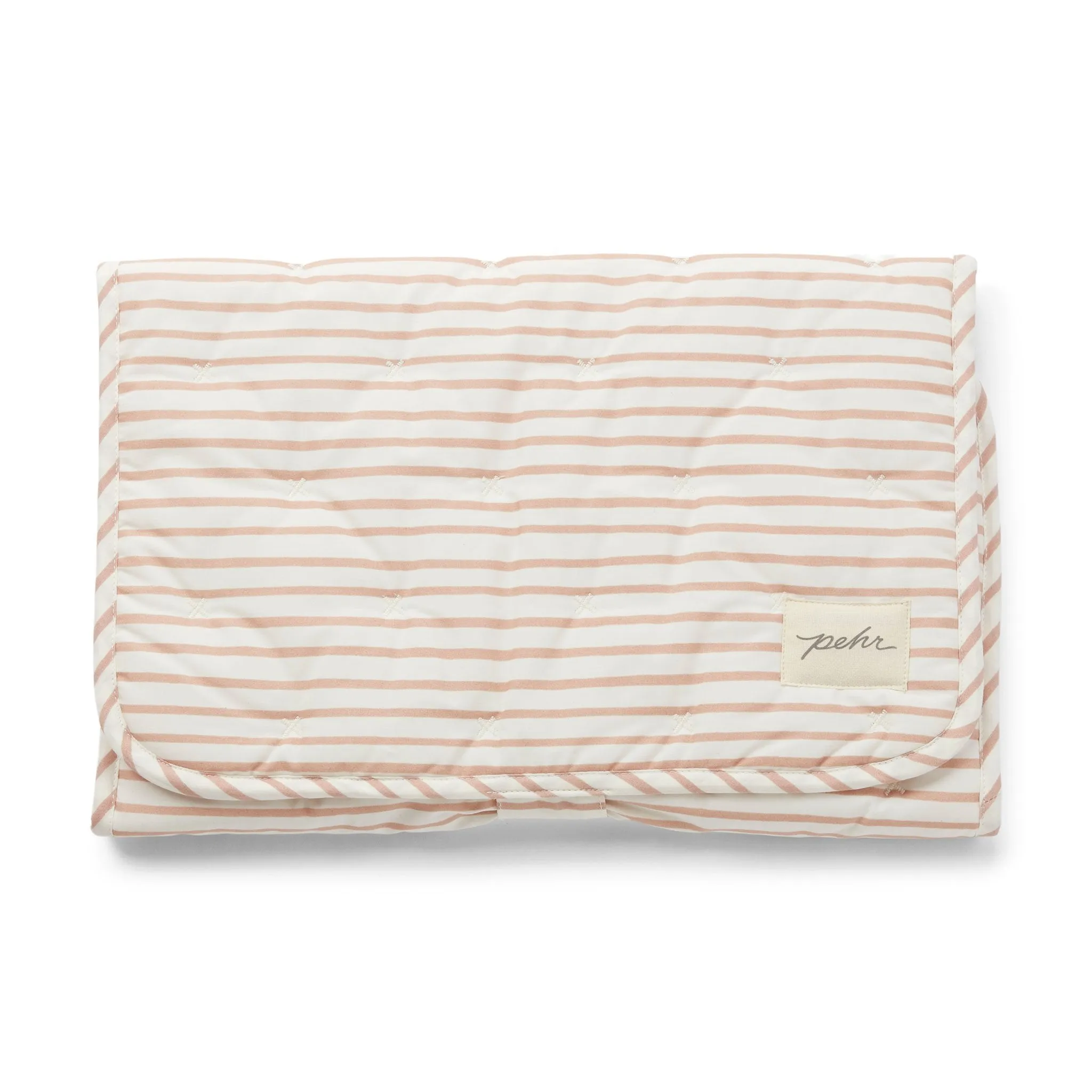 Striped On the Go Portable Changing Pad