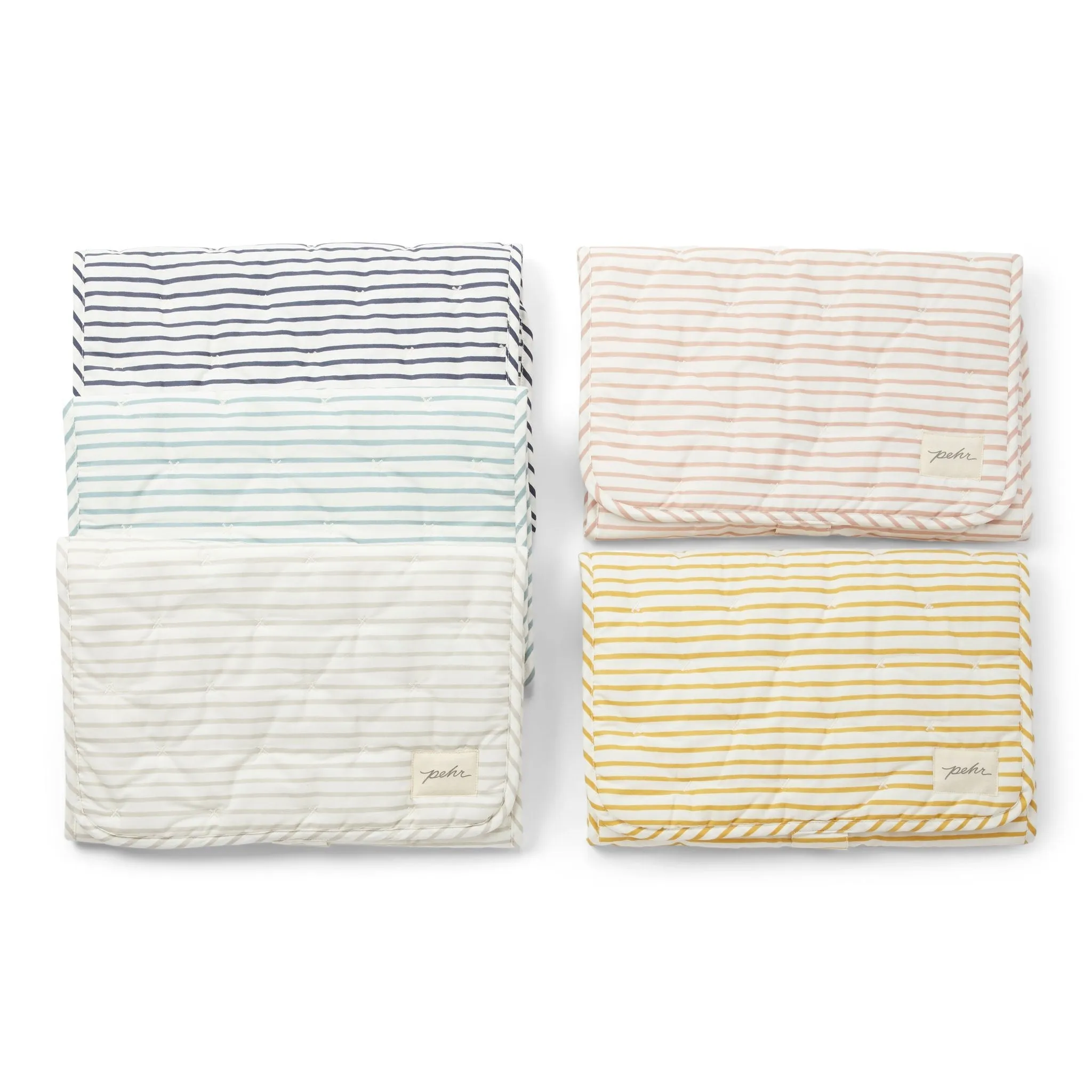 Striped On the Go Portable Changing Pad