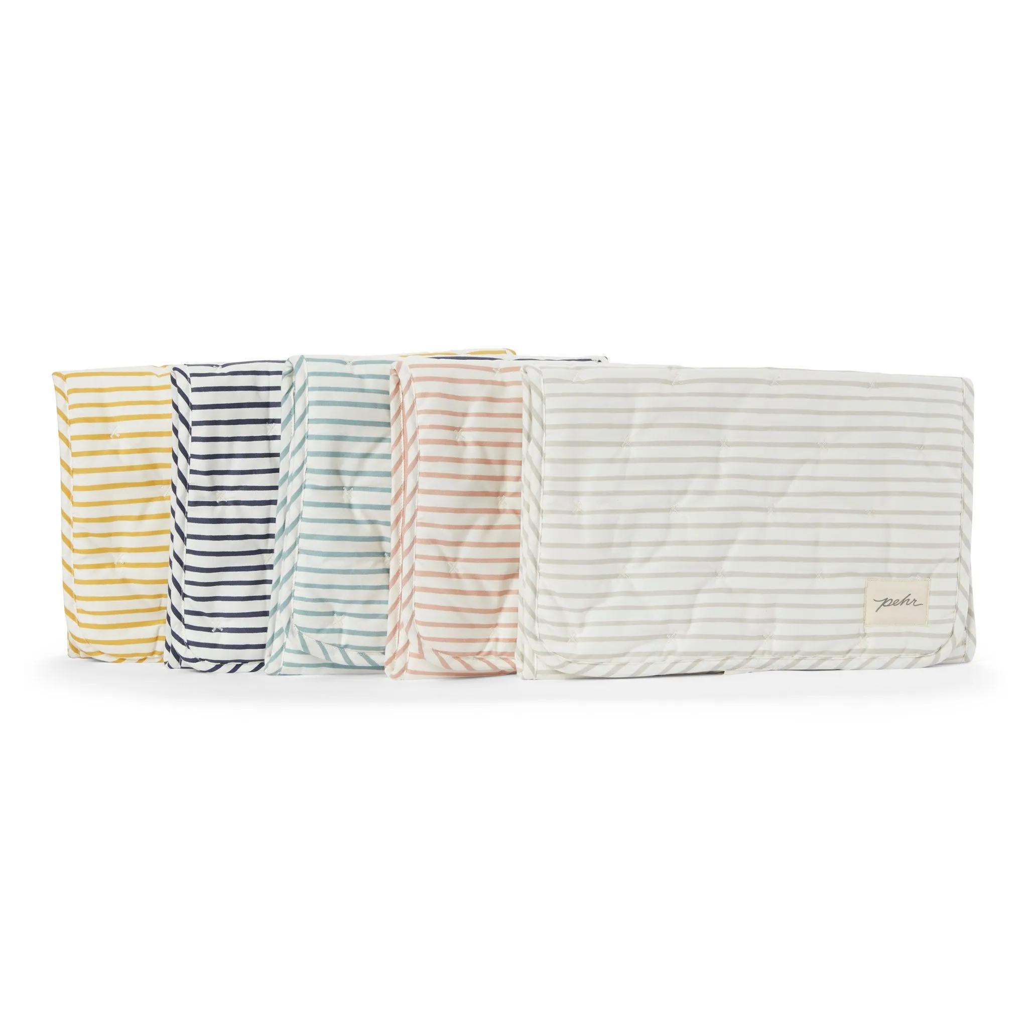 Striped On the Go Portable Changing Pad