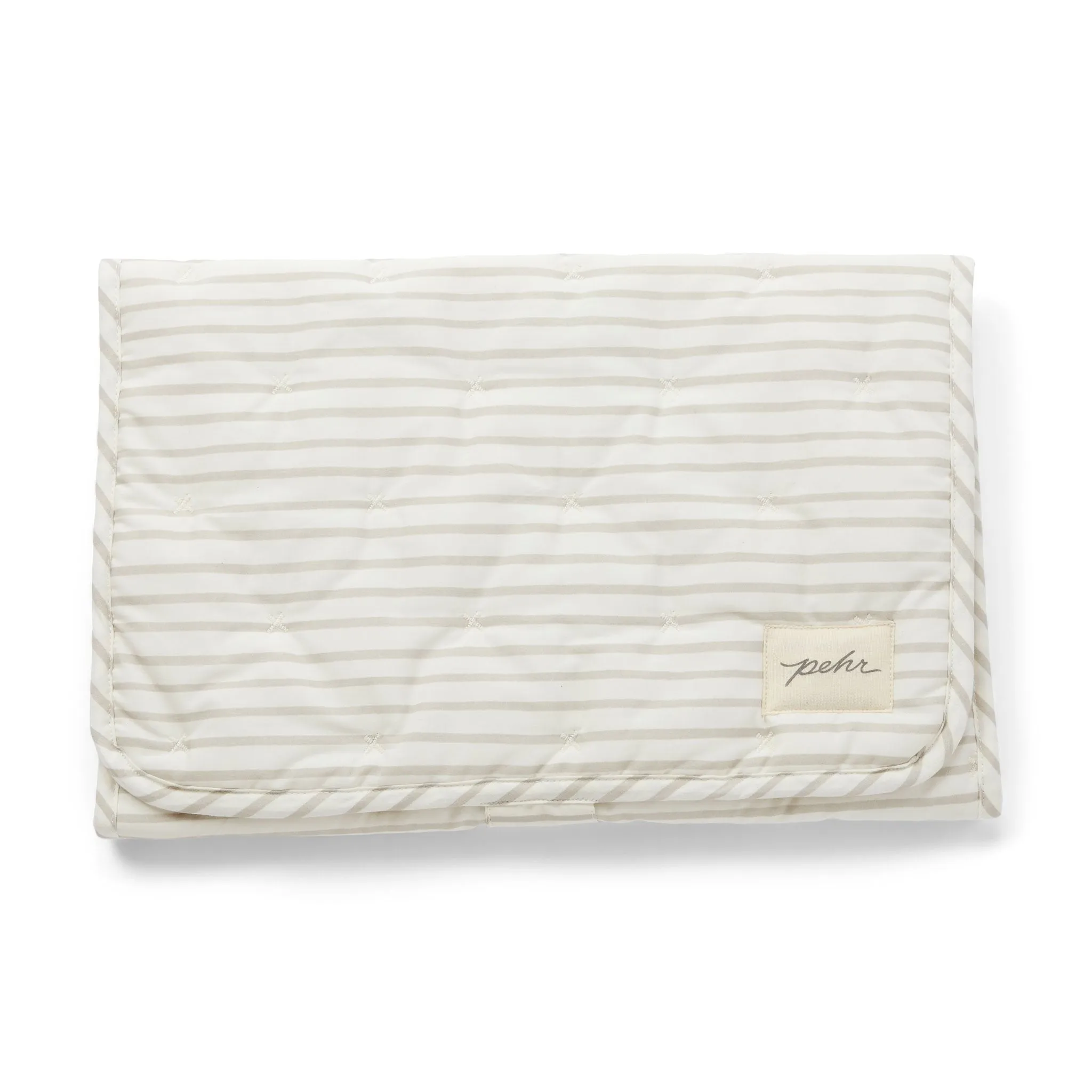 Striped On the Go Portable Changing Pad