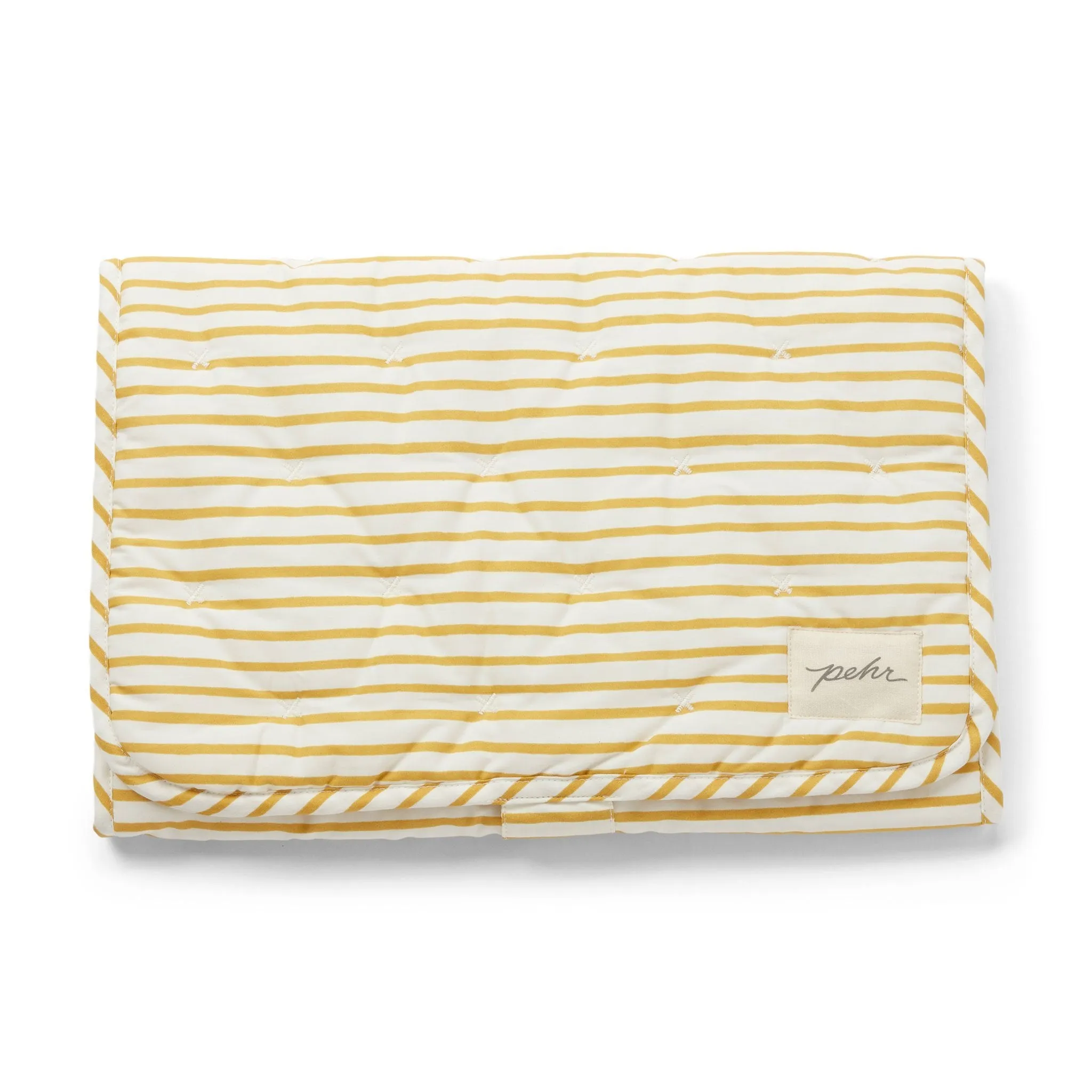 Striped On the Go Portable Changing Pad