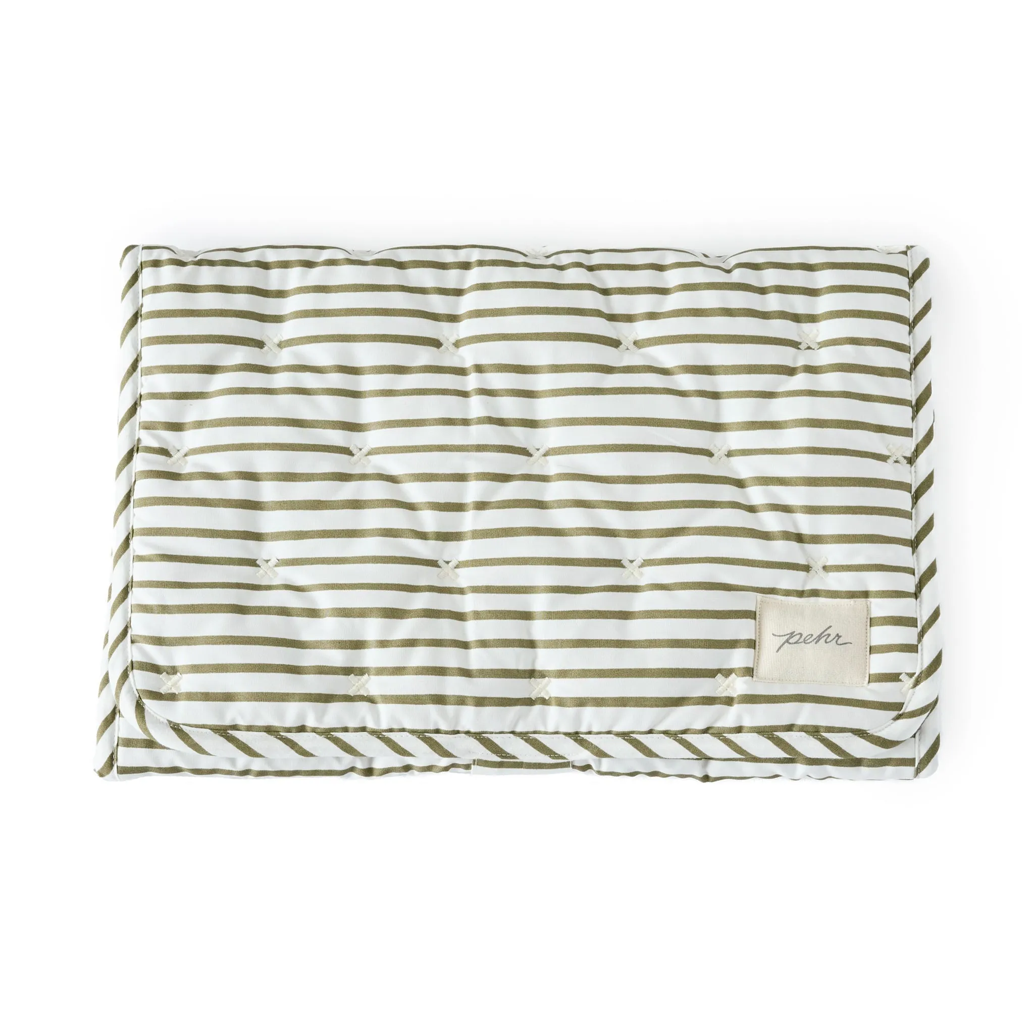 Striped On the Go Portable Changing Pad