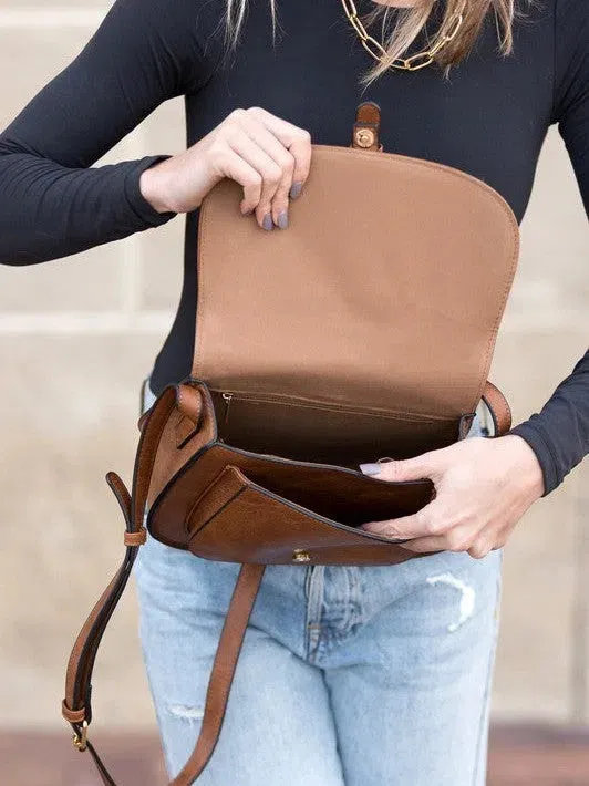 Style on the Move Foldover Buckle Crossbody Bag