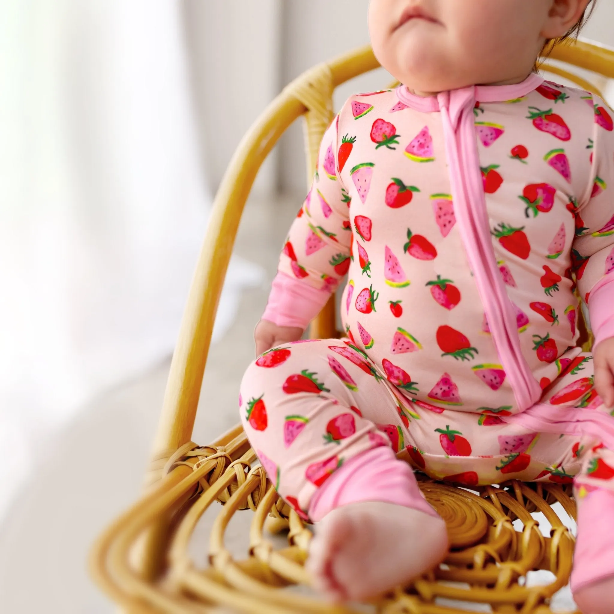 Sun-Kissed Berry Melon Convertible Footie (NB-3T)