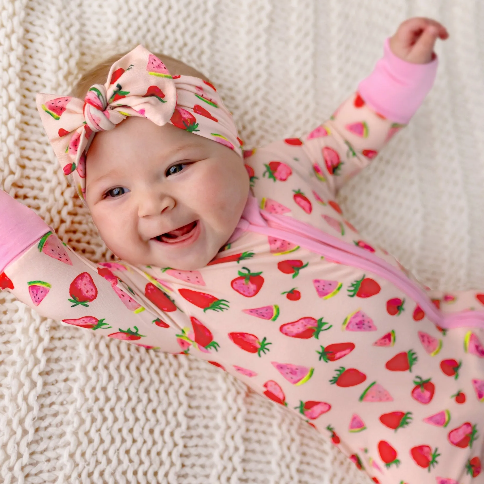 Sun-Kissed Berry Melon Convertible Footie (NB-3T)