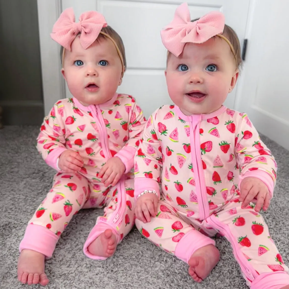 Sun-Kissed Berry Melon Convertible Footie (NB-3T)