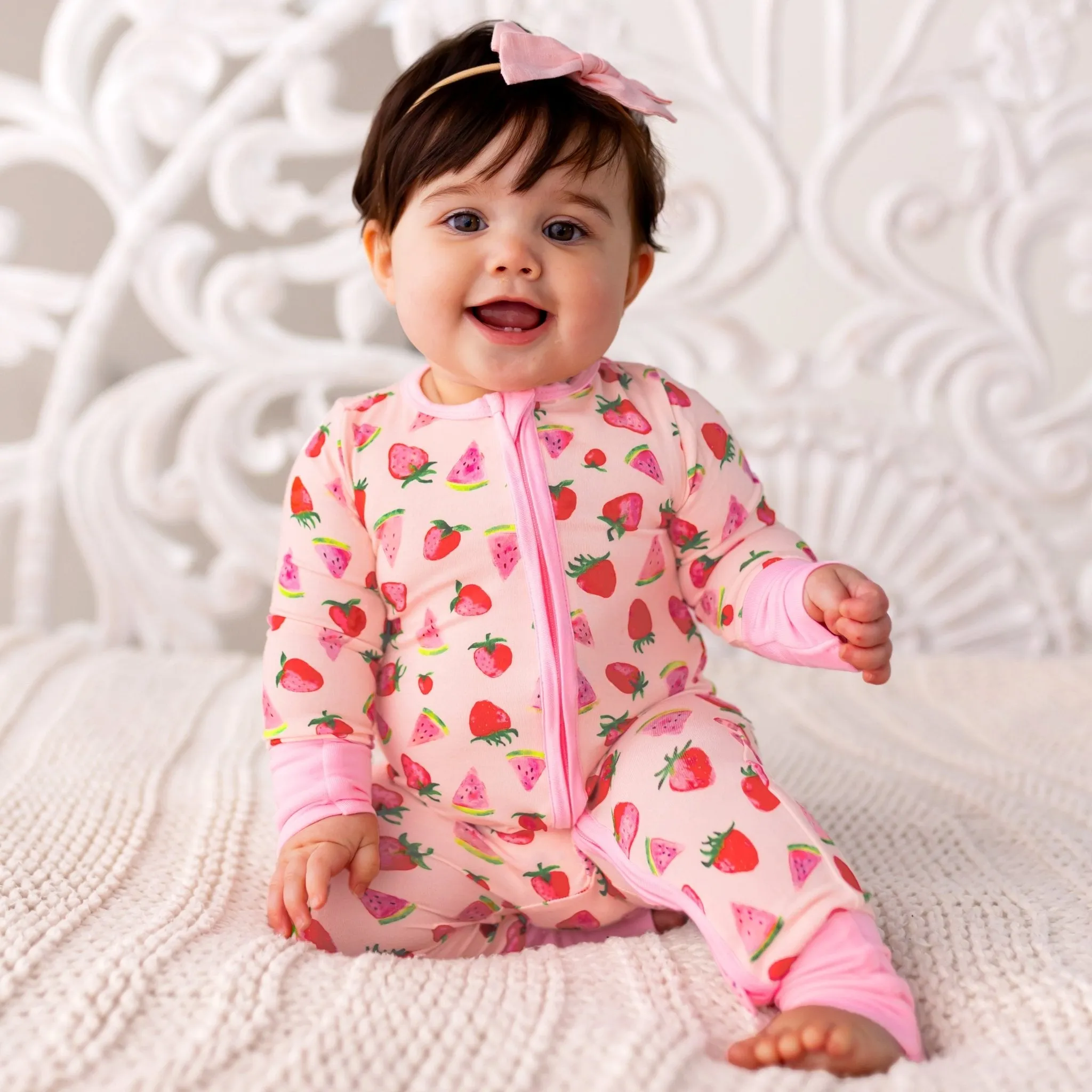 Sun-Kissed Berry Melon Convertible Footie (NB-3T)